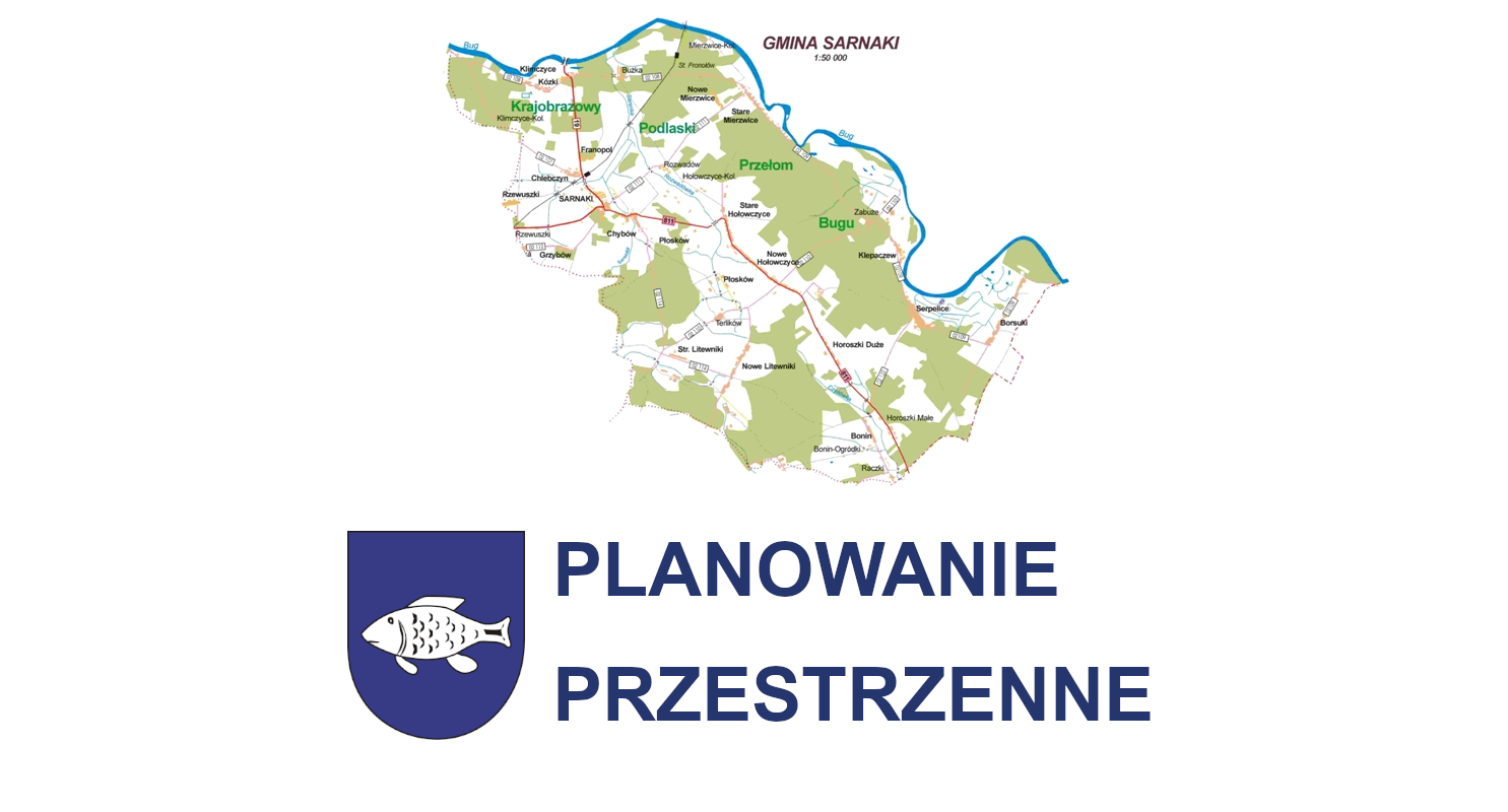 Grafika informująca o odnośniku do kategorii planowania przestrzennego w Gminie Sarnaki