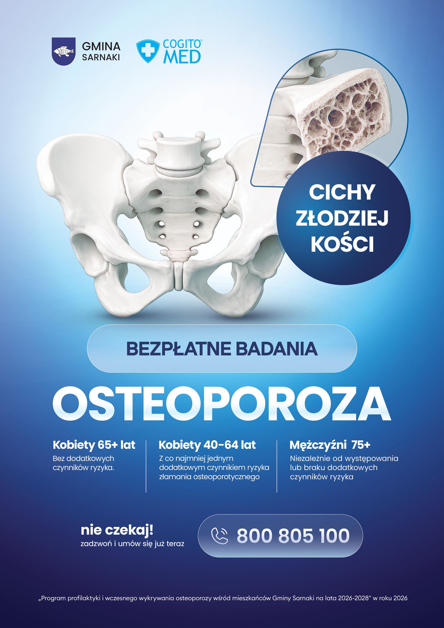 Grafika - Osteoporoza - Badania w Gminie Sarnaki